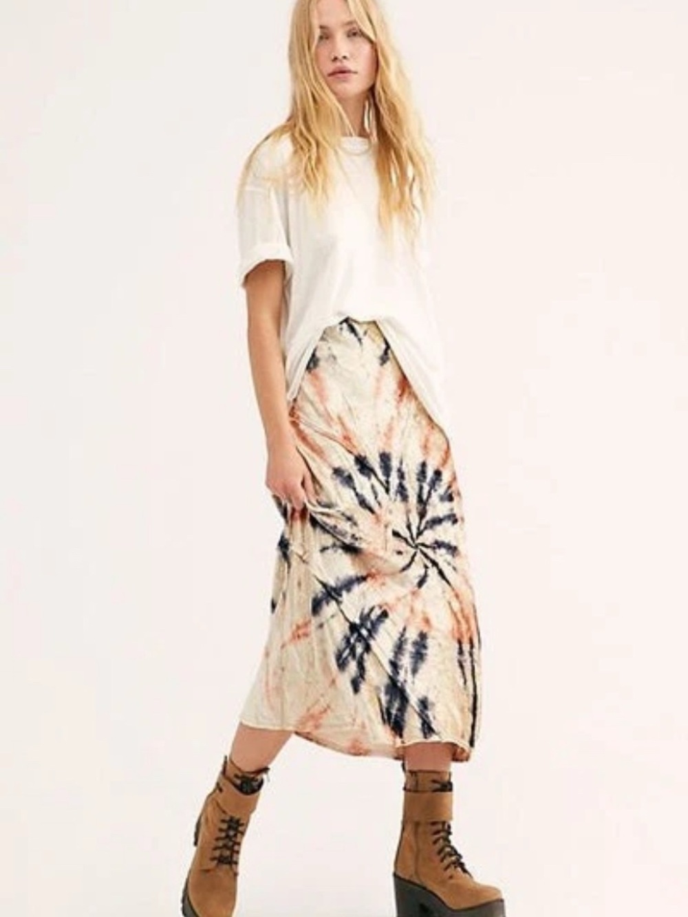 Free People Womens Size XS Serious Swagger Velvet Midi Skirt Bohemian - Picture 3 of 8